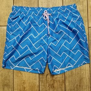 NWT mens swim suit trunks shorts IKE BEHAR lined